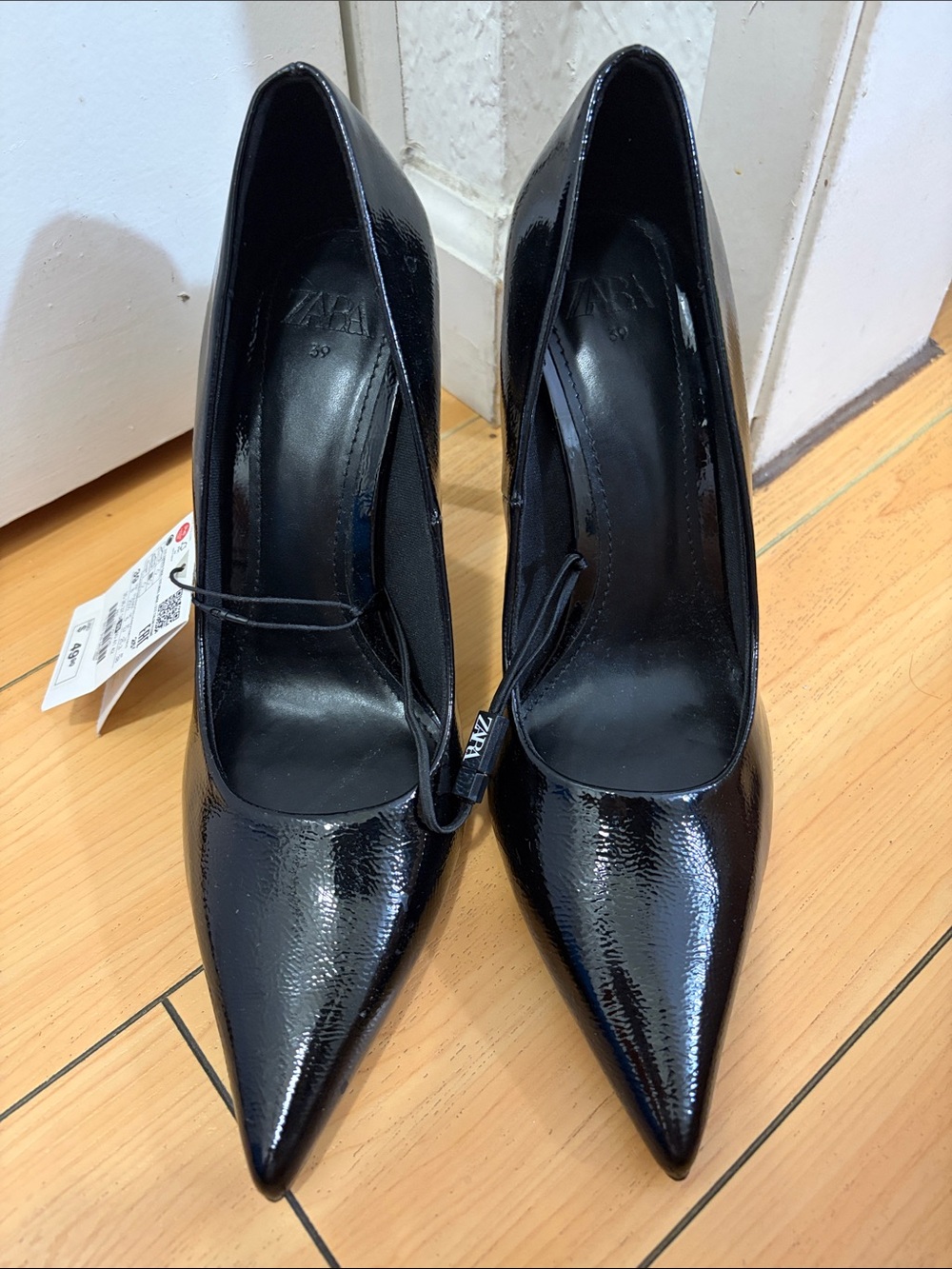 Zara patent pumps